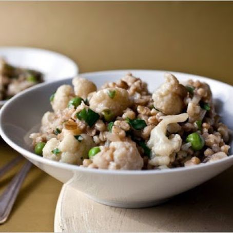 PURPLE BARLEY RISOTTO w/CAULIFLOWER